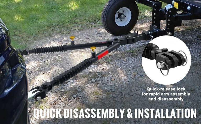 Буксир для Фаркопа. VEVOR Кріплення бампера Фаркоп 4535 кг. Із телескопічною штангою, підходить для з’єднувача 50,8 мм з тросами Код:null. Изображение 9