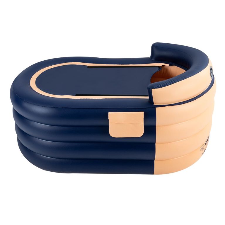 Надувна ванна для дорослих 1,4 м з бездротовим електричним повітряним насосом, ванна для гарячої води та крижаної. Нова. Код:null. Зображення 4