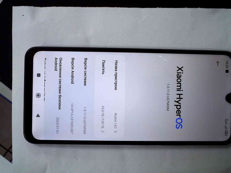 Объявление Xiaomi Redmi 14C 4/128GB Midnight Black Б/У