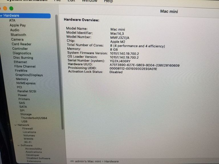 Apple mac mini a2686 mmfj3 m2/8core/ram 8gb/ssd256gb Код:01-200738308. Зображення 6