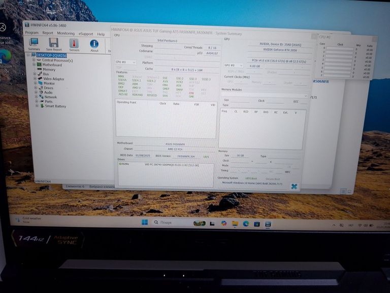 Дешиво Asus 15/ryzen 7 7435hs ddr5/16gb ddr5/ssd 512 gb/geforce rtx2050 4gb с ломбарда