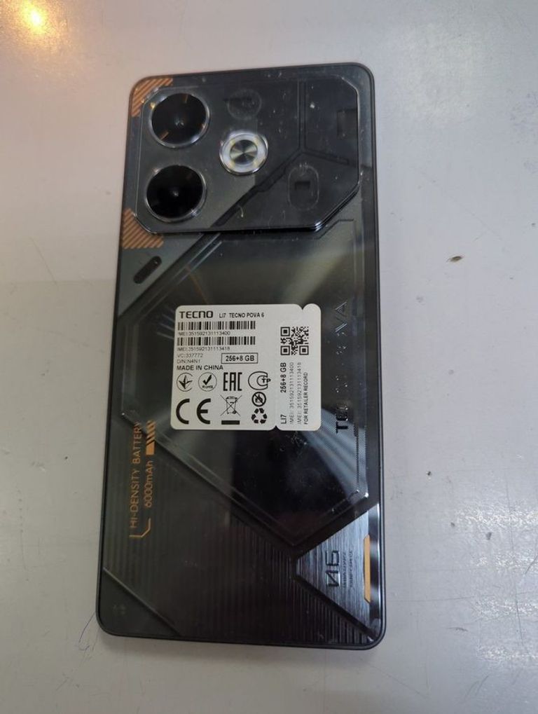 Дешиво Tecno pova 6 li7 8/256gb с ломбарда