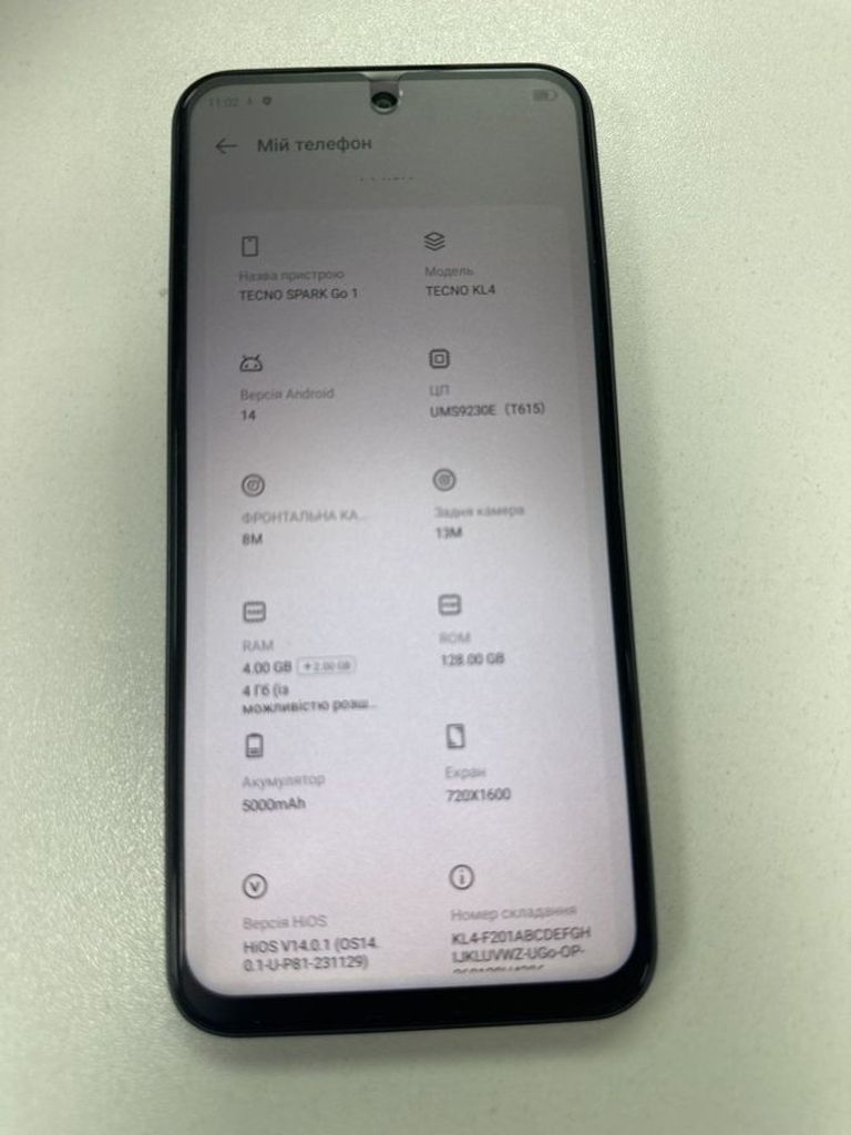 Купити Tecno spark go 1 kl4 4/128gb Б/У