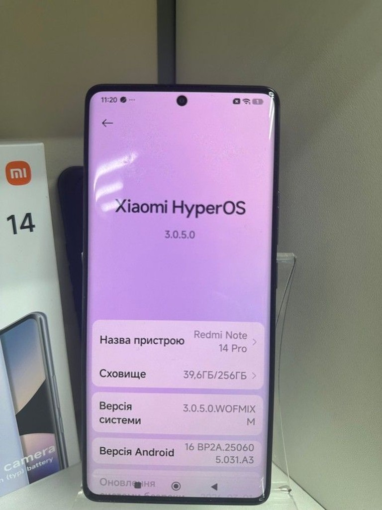 Дешево Xiaomi redmi note 14 pro 8/256gb з ломбарду