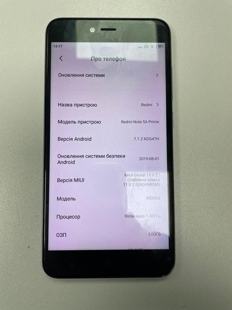 Купити Xiaomi redmi note 5a prime 3/32gb Б/У