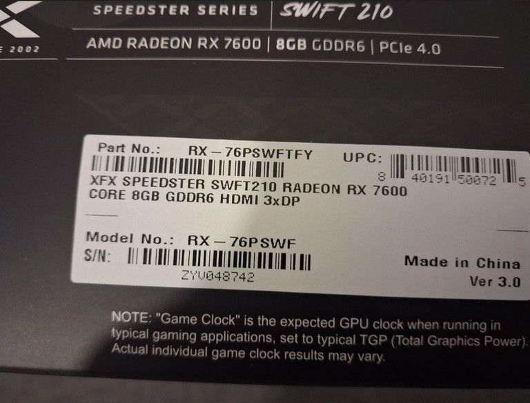 Radeon 7600 Код:null. Зображення 4