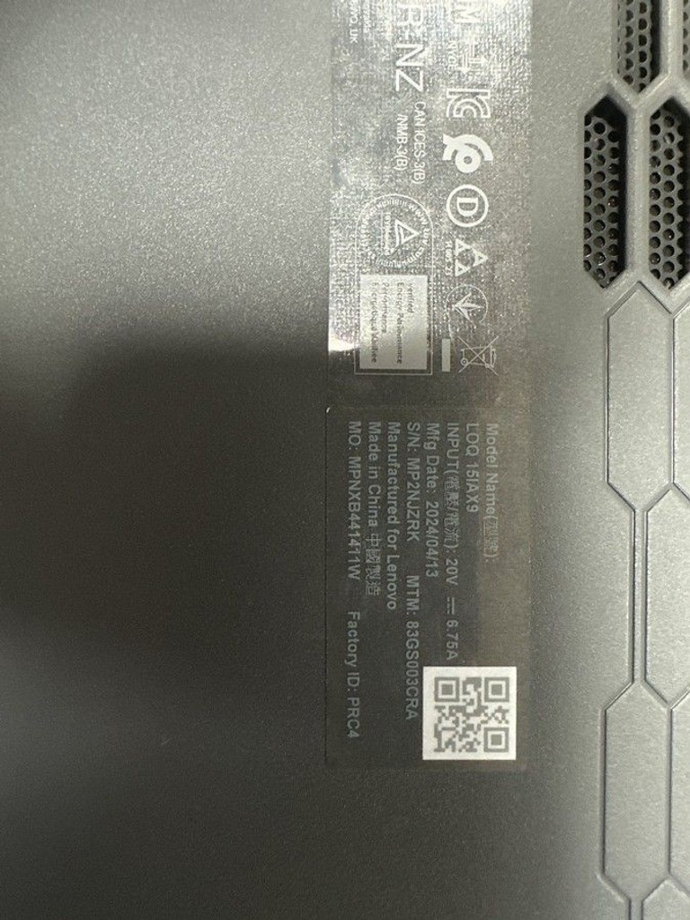 Дешево Lenovo 15/core i5-12450hx ddr5/16gb ddr5/hdd *відсутній/ssd 512 gb/geforce rtx2050 4gb з ломбарду
