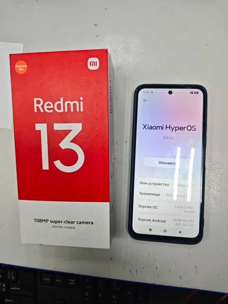 Купить Xiaomi Redmi 13 8/256GB Blue Б/У