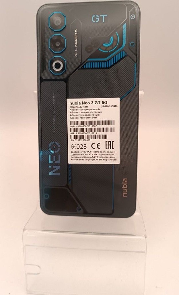 Объявление Zte Nubia Neo 3 GT 5G 12/256GB Gray Б/У