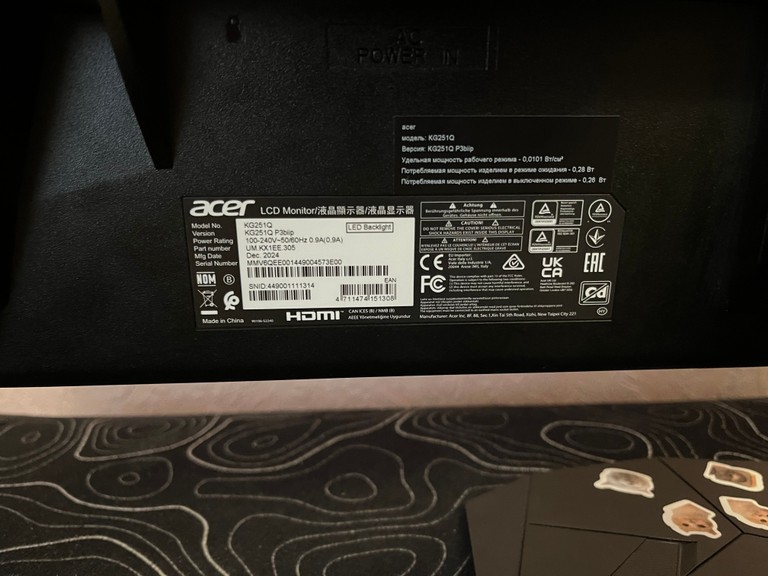 Acer Nitro KG241YP3bip Код:null. Зображення 4