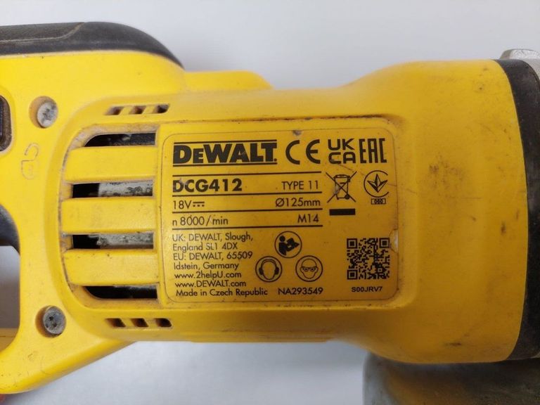 Оголошення Dewalt dcg412 1акб 4ah зп Б/У