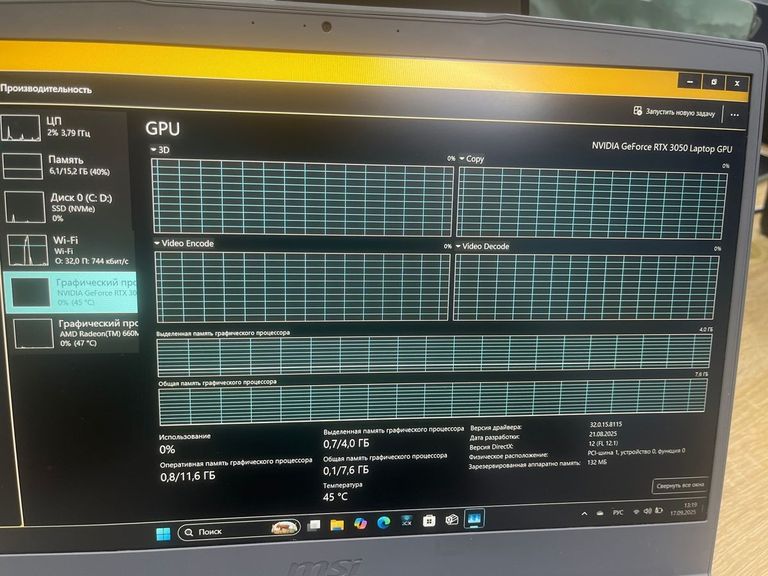 Msi 15/ryzen 5 7535hs ddr5/16gb ddr5/ssd 500 gb/geforce rtx3050 4gb Код:01-200631969. Изображение 9