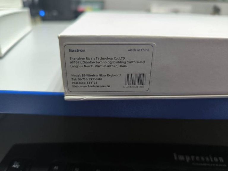 Bastron b9 wireless glass keyboard Код:01-200373197. Зображення 5