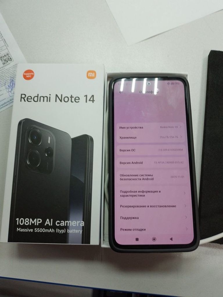 Купить Xiaomi redmi note 14 8/256gb Б/У