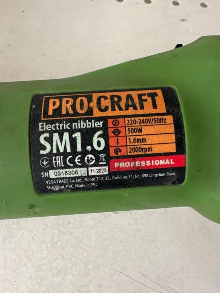 Оголошення Procraft SM 1.6-1000 Б/У