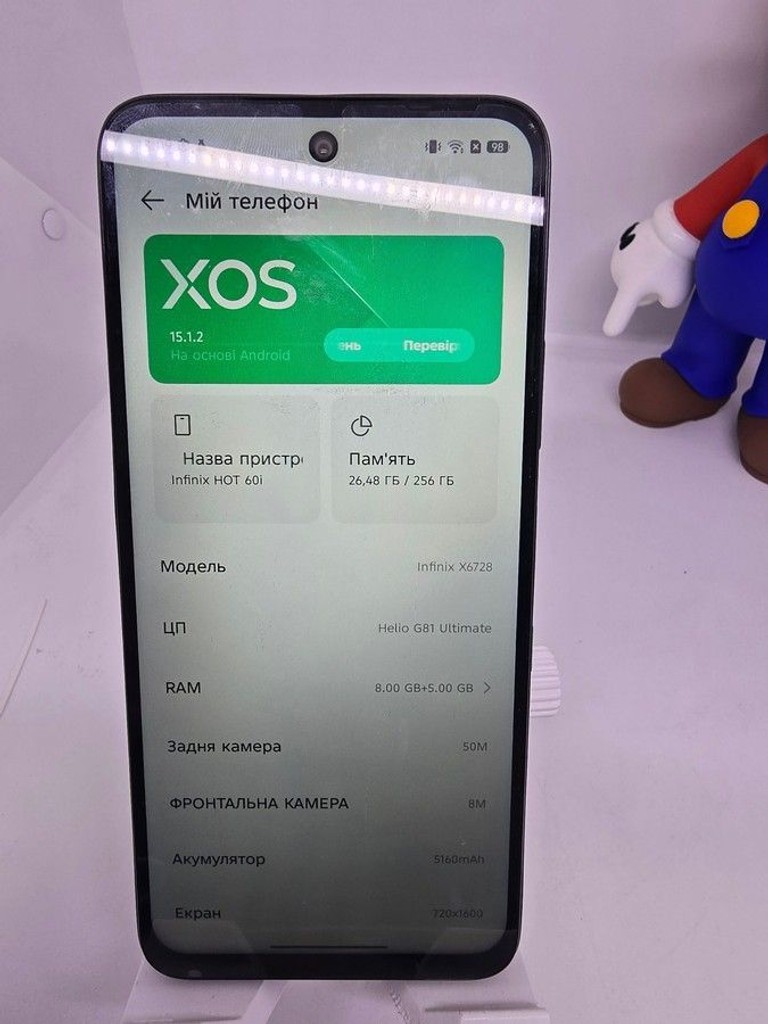 Infinix infinix hot 60i x6728 8/256gb Код:01-200949141. Зображення 8