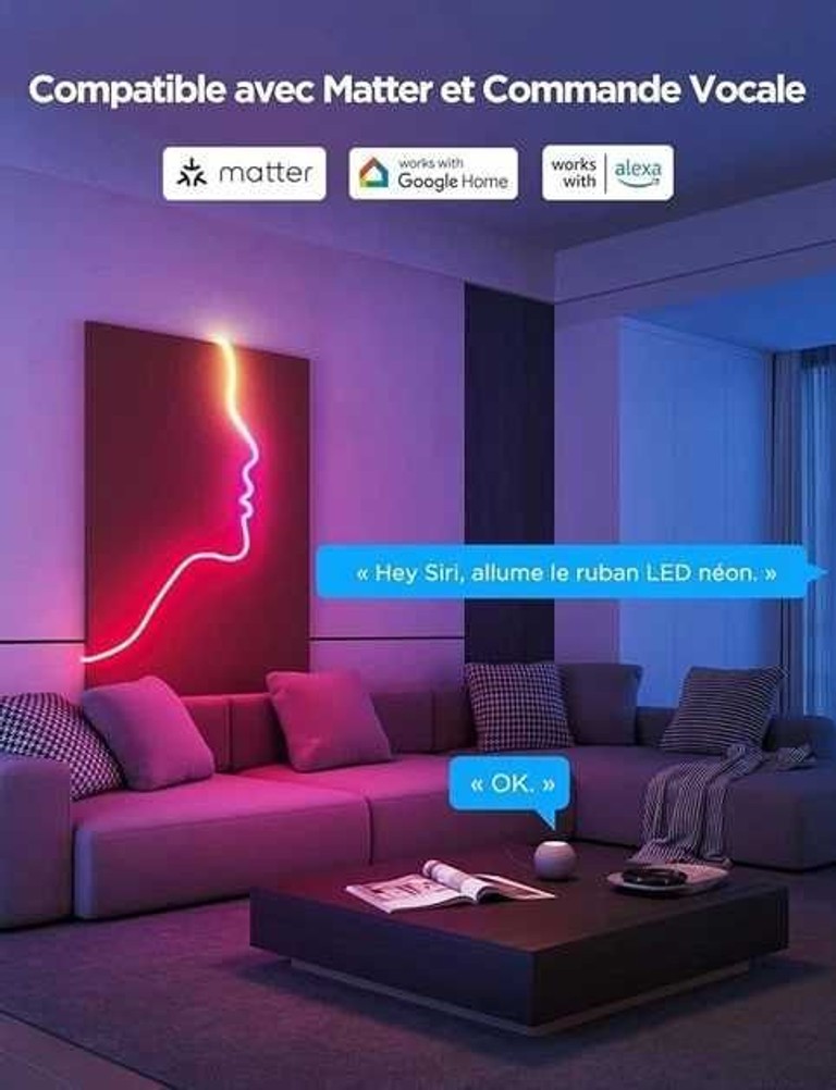 Govee Neon Rope Light 2 H61D5 5 м Код:null. Зображення 7
