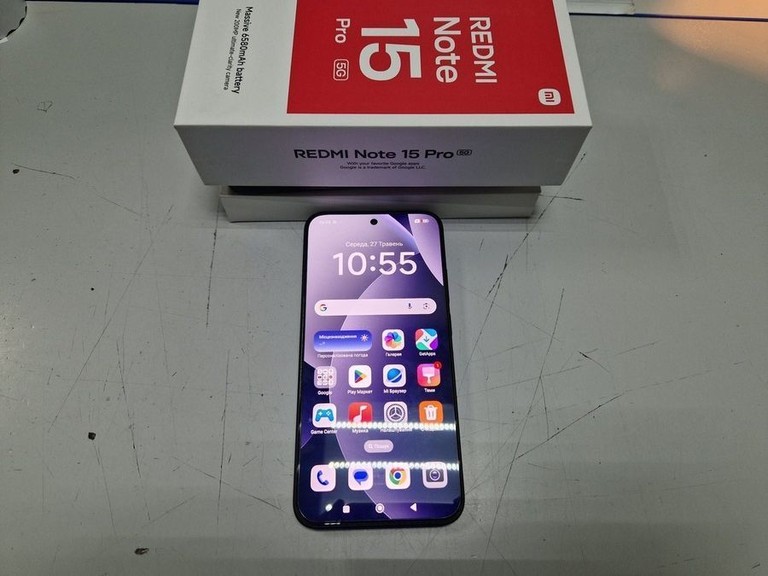 Купить Xiaomi Redmi Note 15 Pro 5G 8/256GB Glacier Blue Б/У