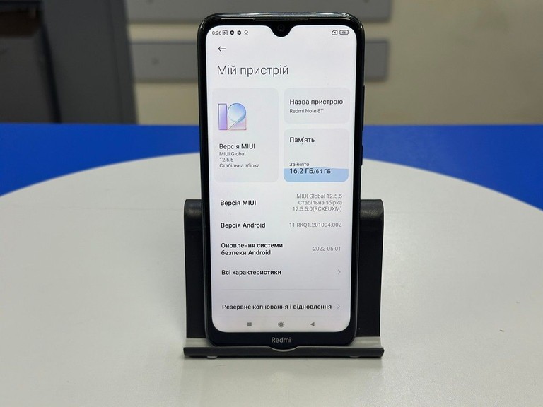 Xiaomi Redmi Note 8T 4/64GB Blue Код:01-200986506. Зображення 8