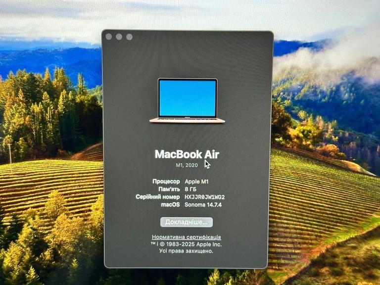Apple MacBook Air 13'' Late 2020 Код:01-200986480. Зображення 10
