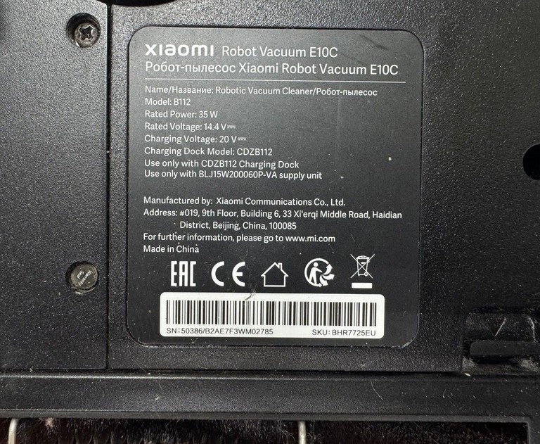 Xiaomi Robot Vacuum E10C Код:01-201003554. Изображение 9