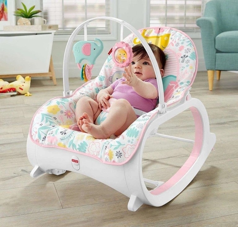 Оголошення Fisher Price з музичною підвіскою та регульованою спинкою Б/У