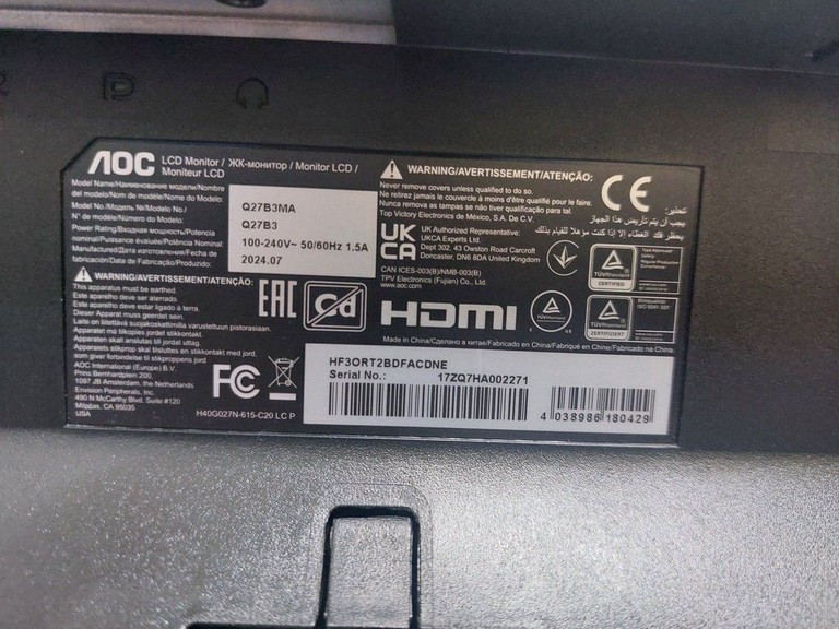 Aoc Q27B3MA Код:01-201068885. Зображення 7