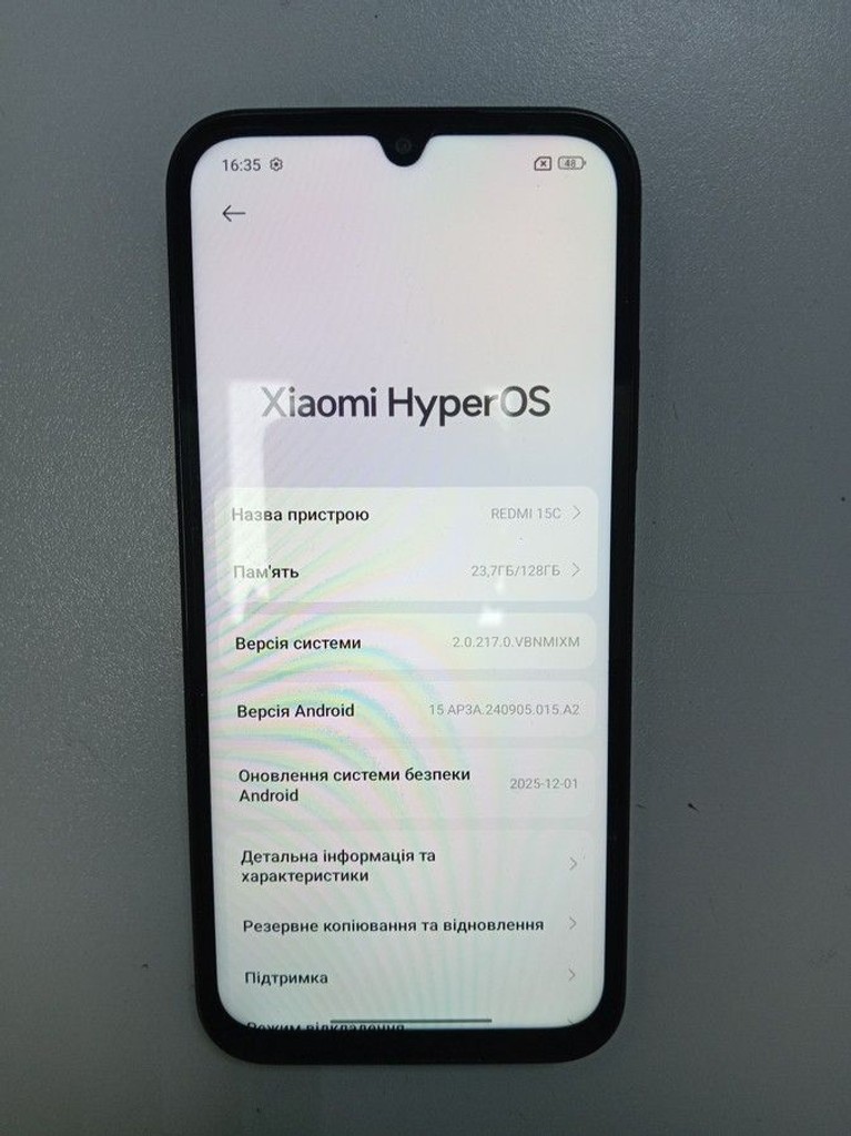 Объявление Xiaomi redmi 15c 4g 4/128gb Б/У