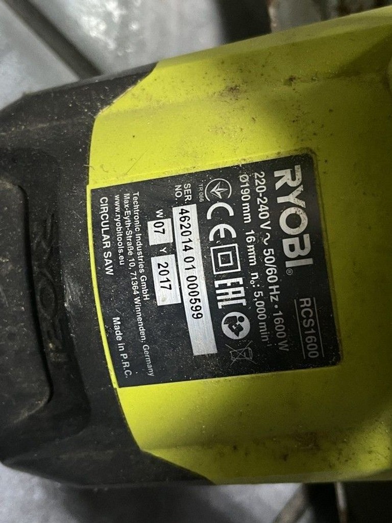 Дешево Ryobi rcs1600-k з ломбарду