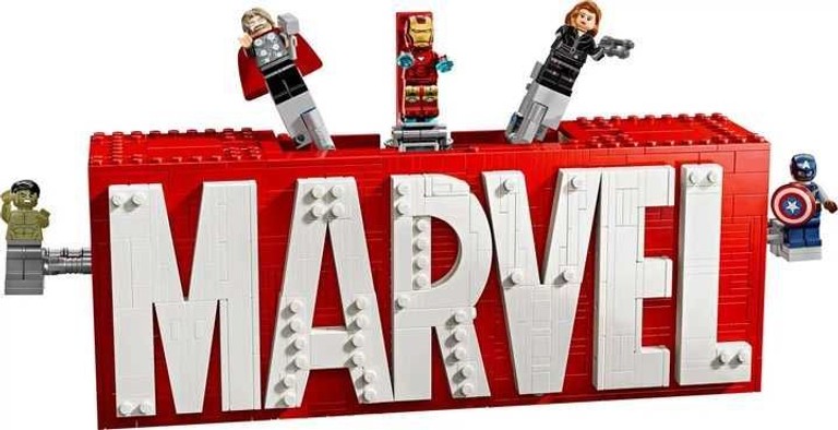LEGO Super Heroes Marvel Логотип і міні фігурки MARVEL 931 елемент. Новий. Код:null. Зображення 9