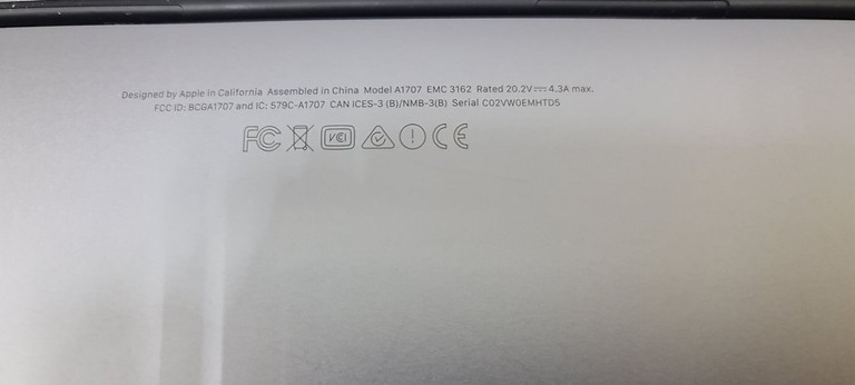 Apple macbook pro a1707/екр. 15.4 core i7 2,9ghz/ ram16gb/ ssd512gb/intel hd graphics 630/touch bar Код:01-201159208. Зображення 11