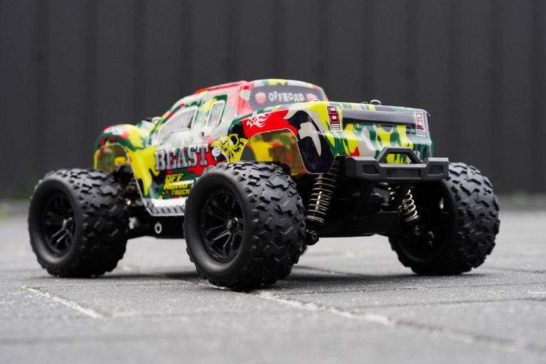 Високошвидкісний радіокерований позашляховик Car, Monster Truck, з дистанційним керуванням 100 м, 45 км/год. Повний привід 4x4/4 Код:null. Зображення 7