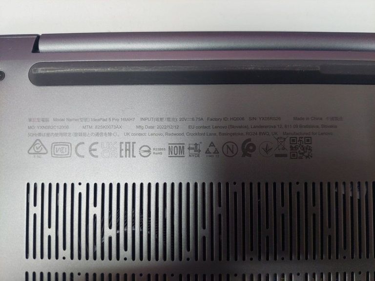 Lenovo екр15.6/core i7-12700h/2.3hz/ram 16gb/ssd512gb/arca370m Код:01-200762934. Зображення 9