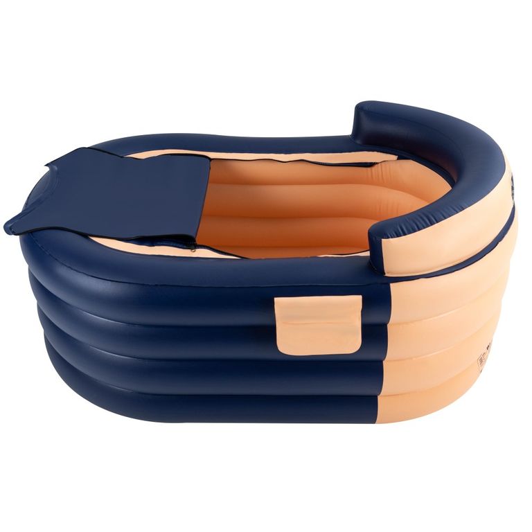 Надувна ванна для дорослих 1,4 м з бездротовим електричним повітряним насосом, ванна для гарячої води та крижаної. Нова. Код:null. Зображення 6