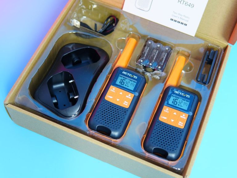 Дешиво Рація Retevis RT649, радіостанція PMR446, 16 каналів, світлодіодний ліхтарик VOX, водонепроникний IP65, сканування, два способи с ломбарда