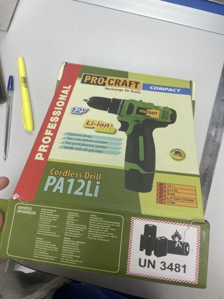 Оголошення Procraft PA-12 Li Б/У