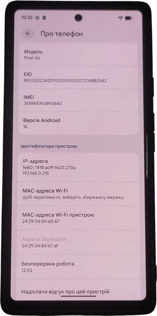 Купити Google pixel 6a 6/128gb Б/У
