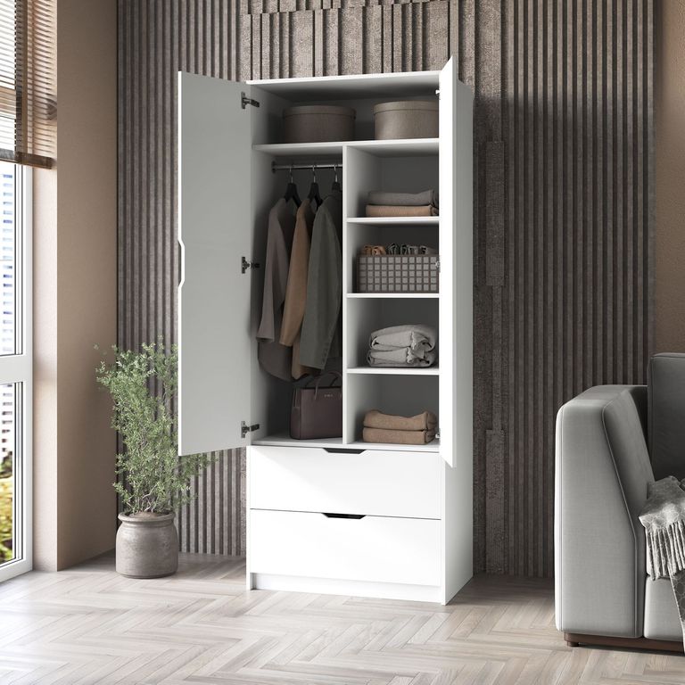 Купить Cupboard біла з штангою Б/У