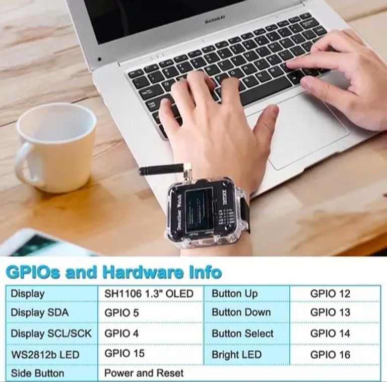 Seamuing Deauther Watch V3S ESP8266 з OLED-дисплеєм. Новий. Код:null. Зображення 10