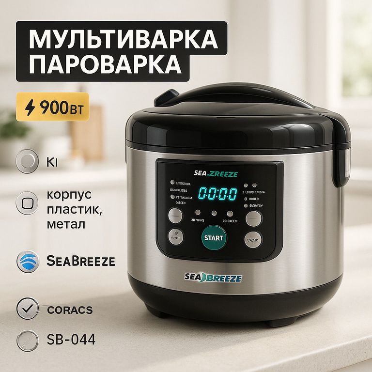 Купити Мультиварка SeaBreeze SB-044 900 Вт Б/У