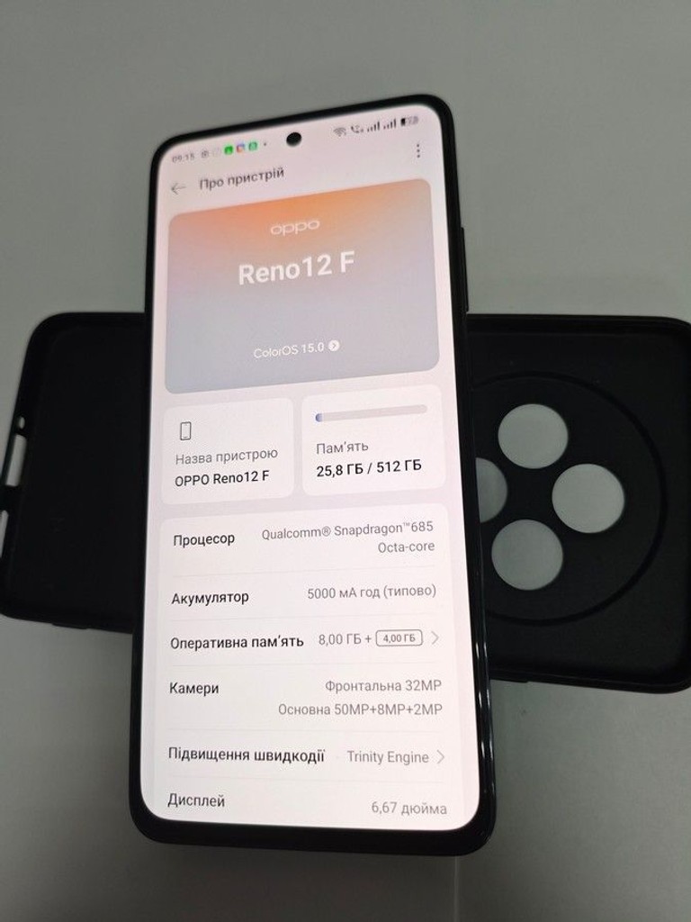 Оголошення Oppo reno 12f 8/512gb cph2687 Б/У