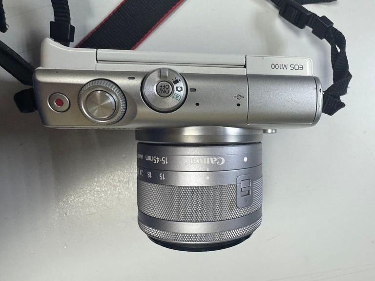 Оголошення Canon EOS M100 kit (15-45mm) IS STM White Б/У