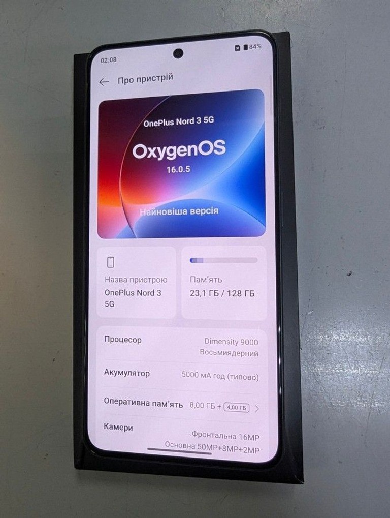 Объявление Oneplus nord 3 8/128gb Б/У