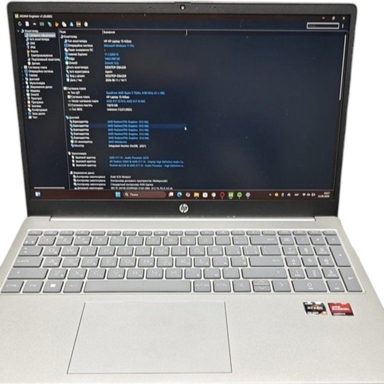 Купить Hp 15/ryzen 5 7520u ddr5/16gb ddr5/ssd 512 gb/*інтегрована Б/У