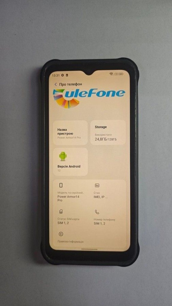Объявление Ulefone power armor 14 pro 6/128gb Б/У
