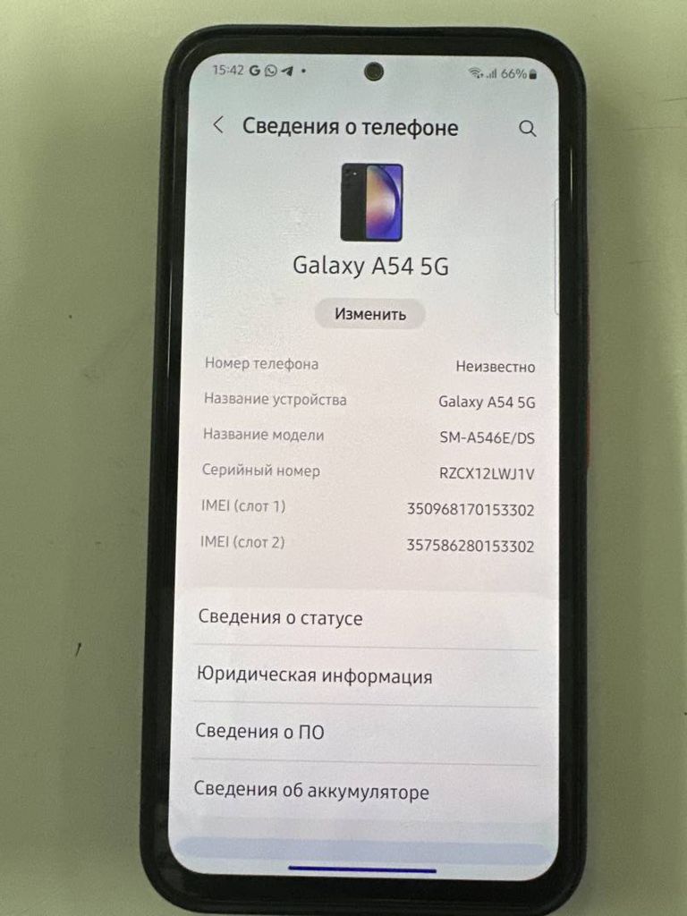 Samsung a546b/ds galaxy a54 5g 8/256gb