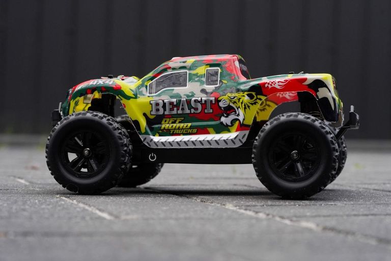 Високошвидкісний радіокерований позашляховик Car, Monster Truck, з дистанційним керуванням 100 м, 45 км/год. Повний привід 4x4/4 Код:null. Зображення 6