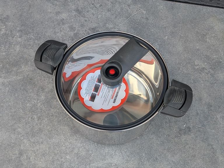 Міцна каструля з нержавіючої сталі з кришкою, сучасний посуд для тушкування з подвійною ручкою, який можна мити в посудомийній м Код:null. Изображение 4