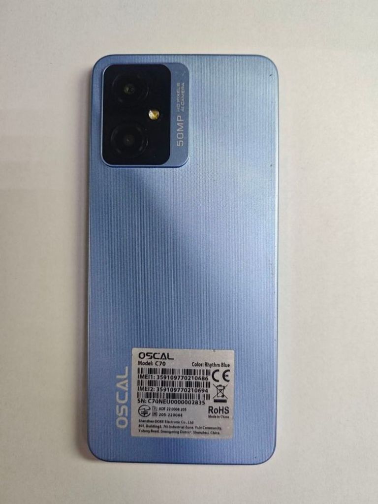 Розпродаж Blackview Oscal C70 6/128GB Blue, продавець Техноскарб