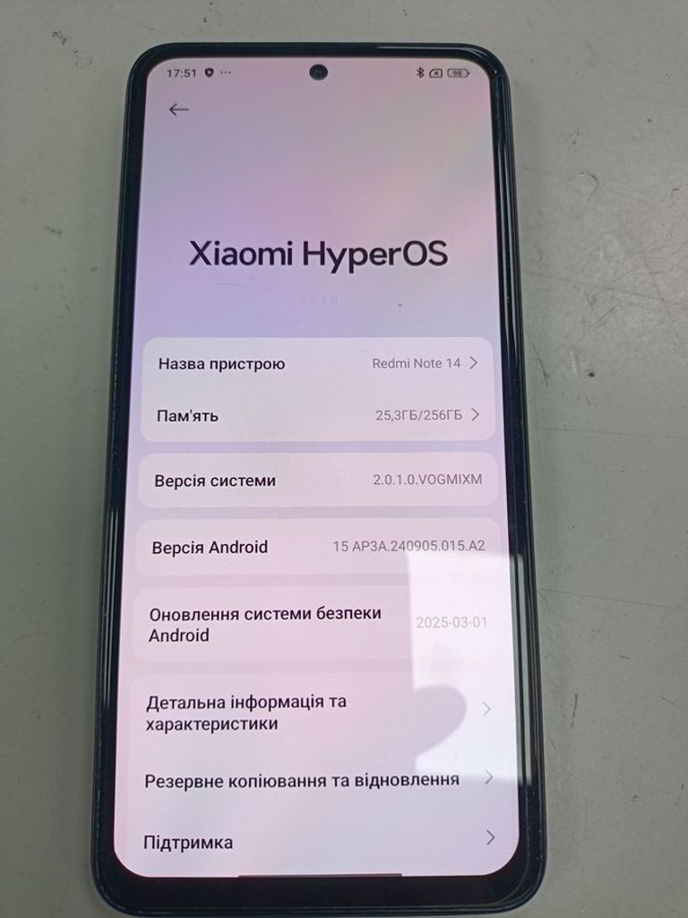 Распродажа Xiaomi redmi note 14 8/256gb, продавец Техноскарб